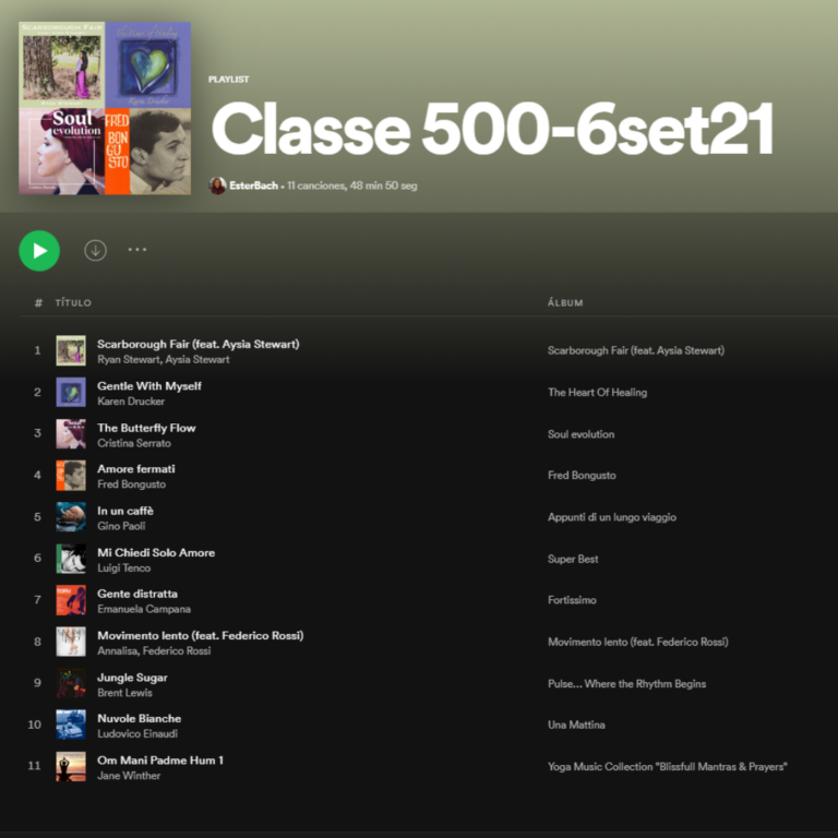 Classe 500 de Dansa-Moviment per al benestar | Classe 500 de Danza-Movimiento para el bienestar