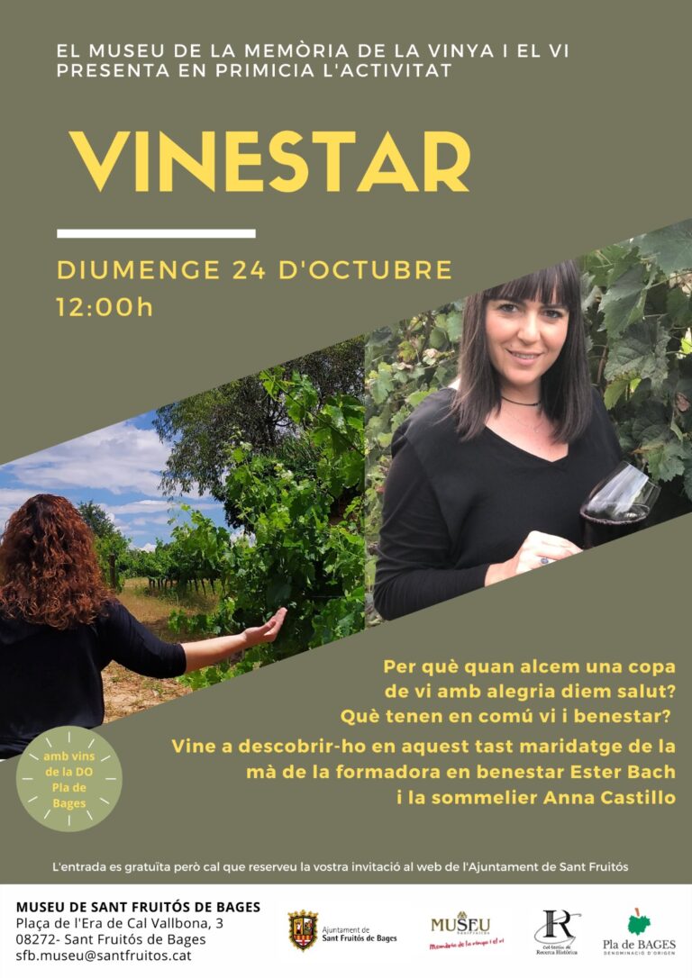 Vinestar: un tast maridatge entre vi i benestar | Vinestar: una cata maridaje entre vino y bienestar