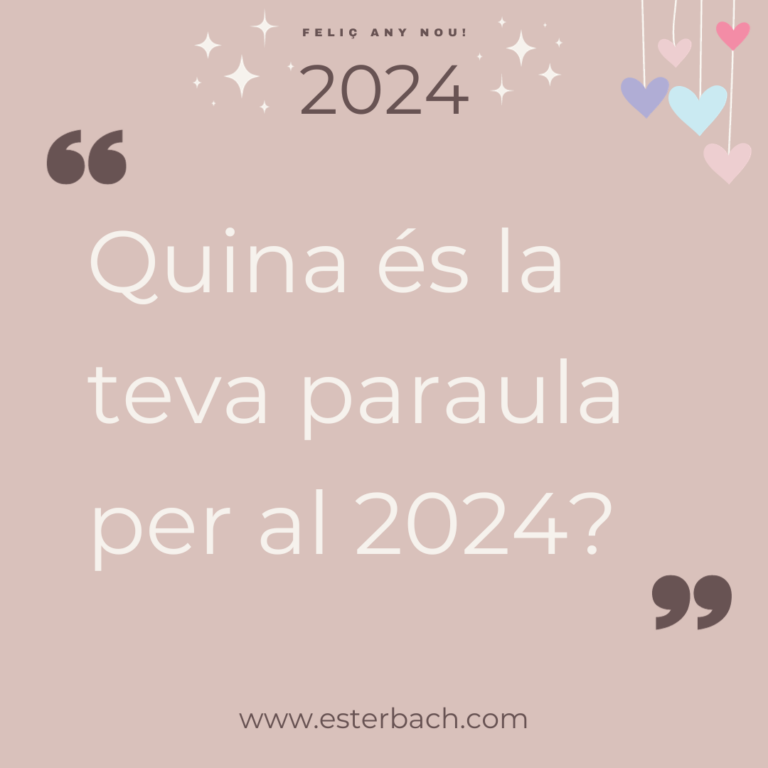 Quina és la teva paraula guia per al 2024? | ¿Cuál es tu palabra guía para el 2024?